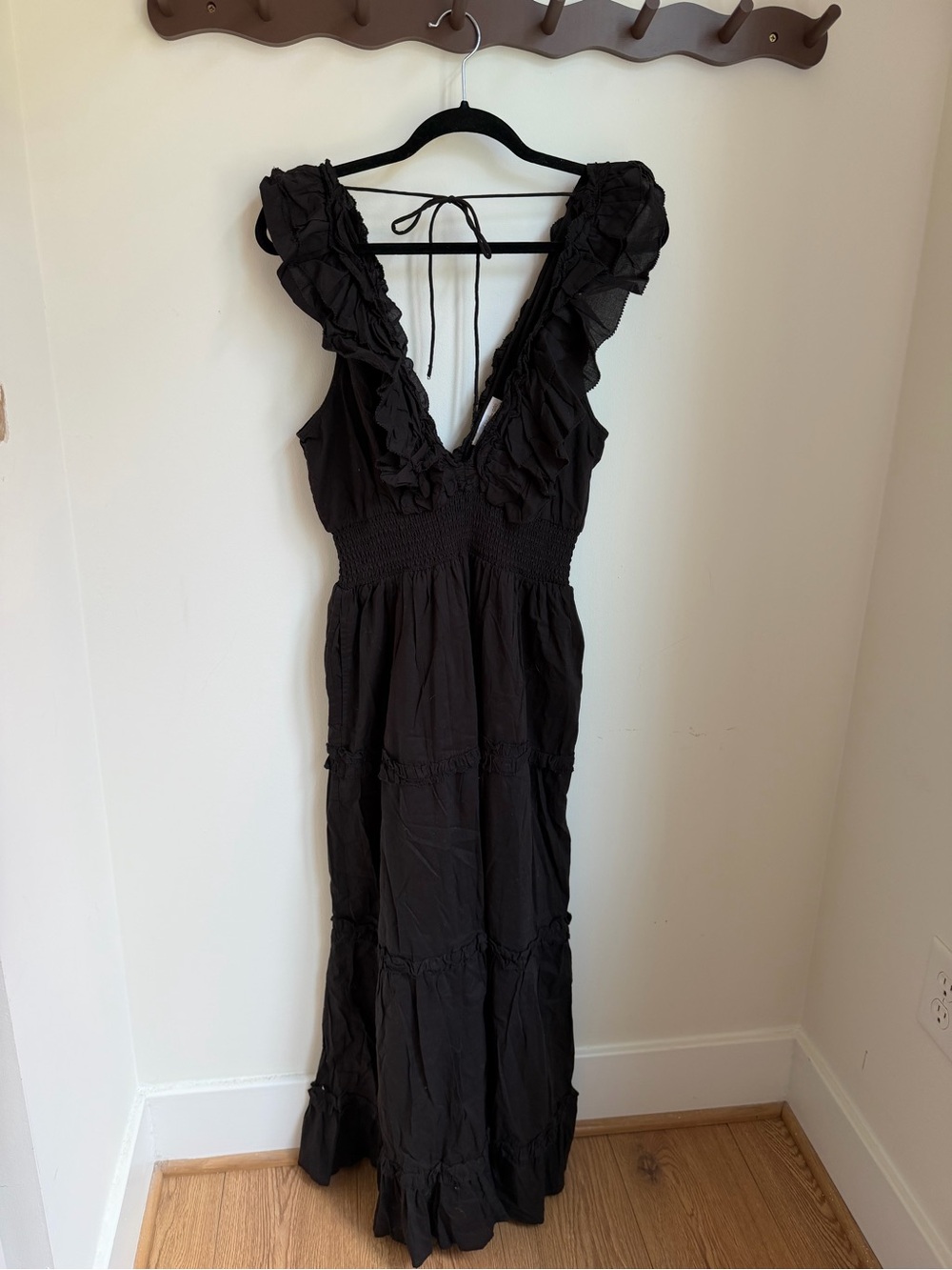NWT Black House of Harlow Maxi Dress 100% Cotton